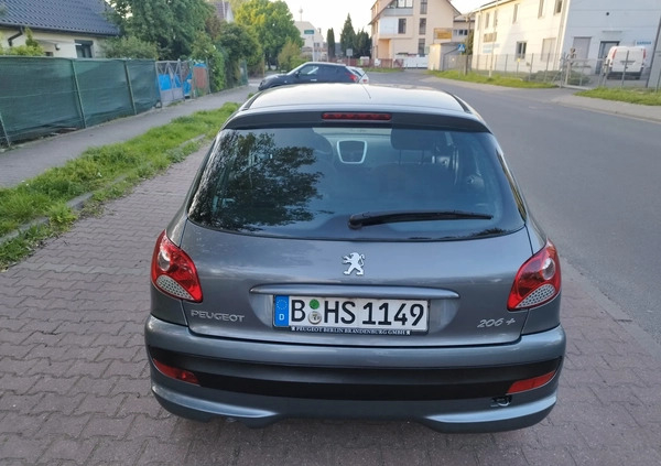 Peugeot 206 plus cena 11900 przebieg: 99875, rok produkcji 2009 z Szczecin małe 352